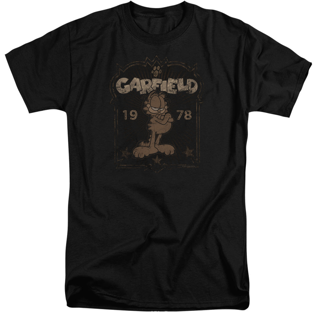 Garfield Est 1978 Mens Tall T Shirt Black Officially Licensed