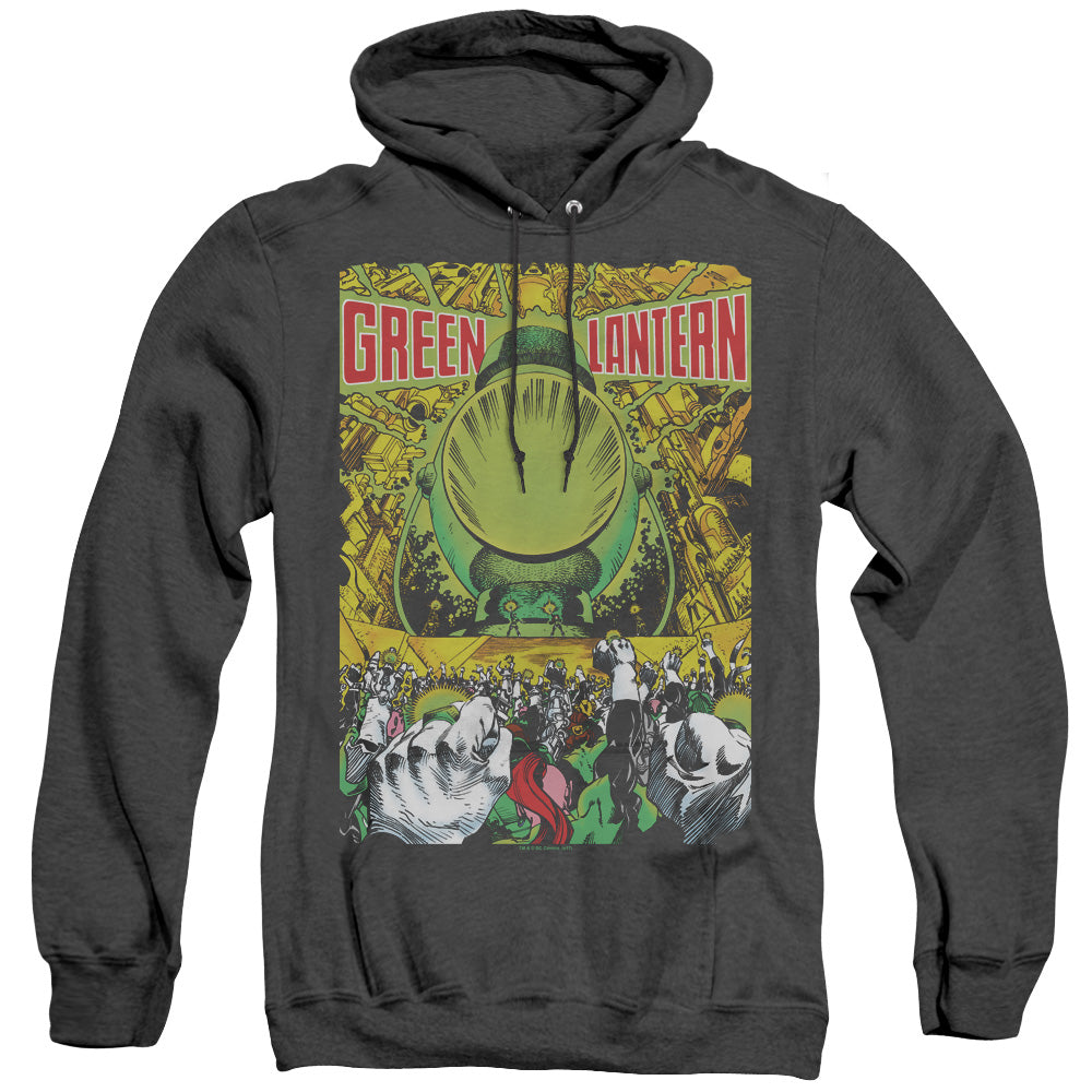 Green Lantern Gl #200 Cover Mens Heather Hoodie Black Officially Licensed