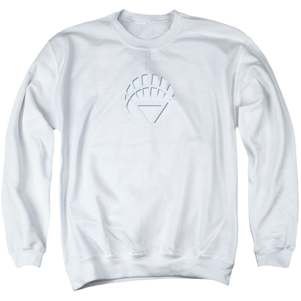 Green Lantern White Lantern Logo Mens Crewneck Sweatshirt White