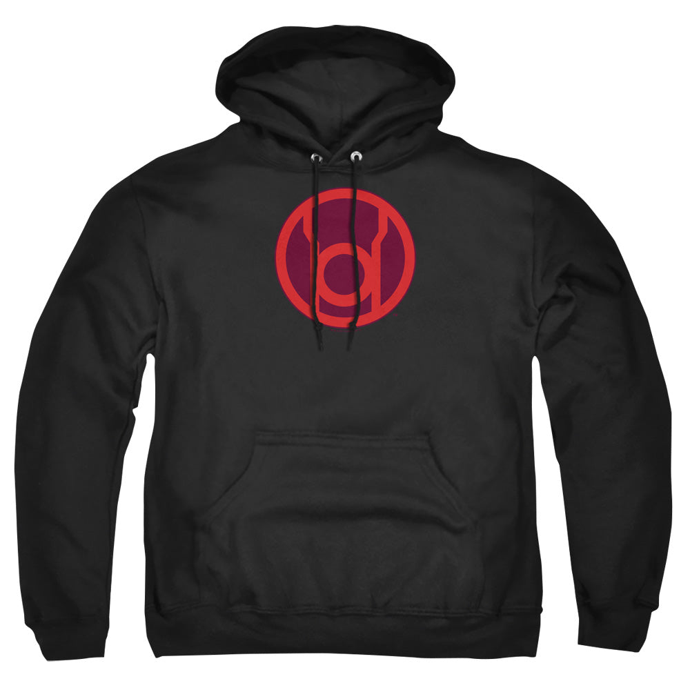 Green Lantern Red Symbol Mens Hoodie Black Officially Licensed