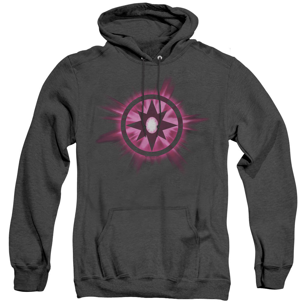 Green Lantern Sapphire Glow Heather Mens Hoodie Black Officially Licensed