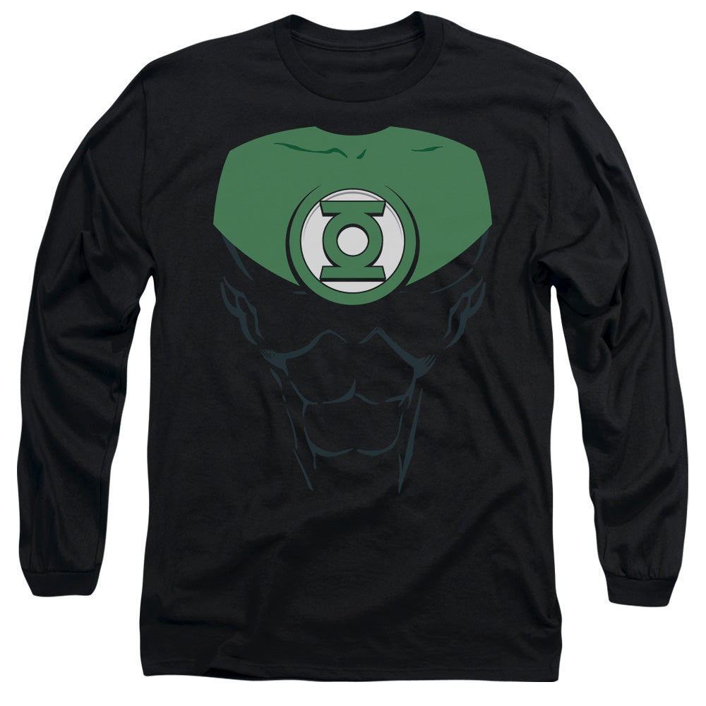 Green Lantern Jon Stewart Mens Long Sleeve Shirt Black Officially Licensed