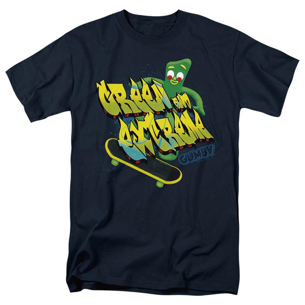 Gumby Green And Extreme Mens T Shirt Navy Officially Licensed
