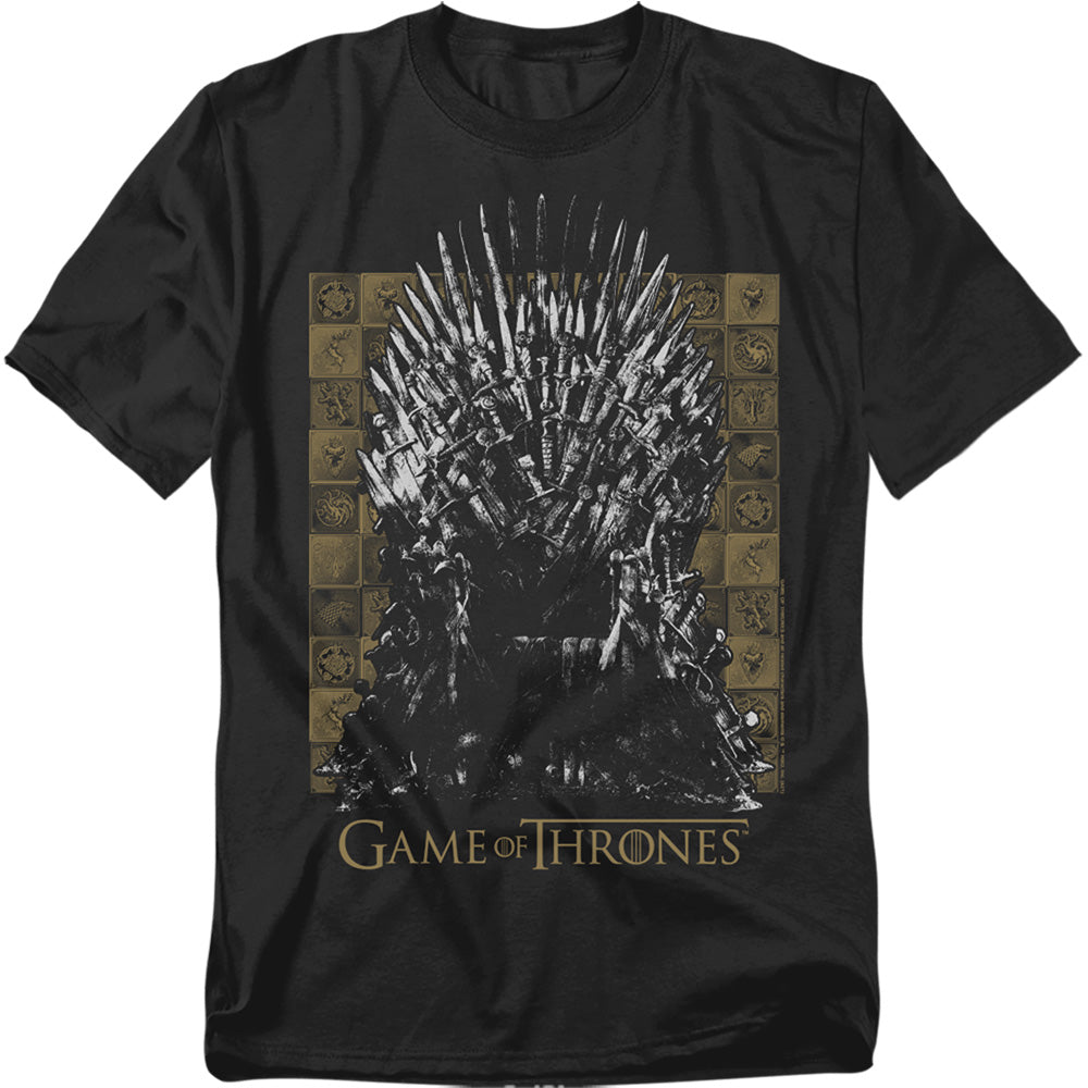 Game Of Thrones Iron Throne Mens T Shirt Black Officially Licensed