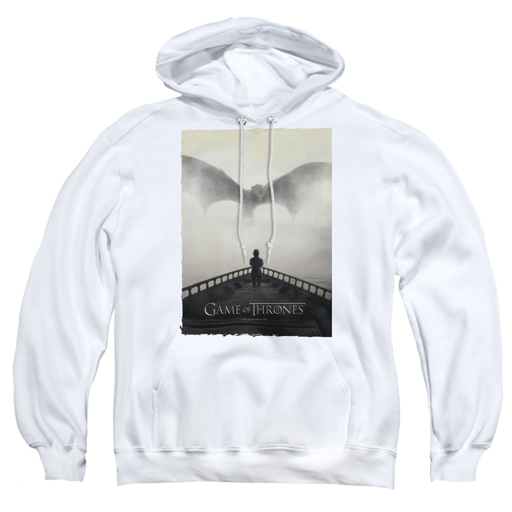 Game Of Thrones Dragon 3 Mens Hoodie White Officially Licensed