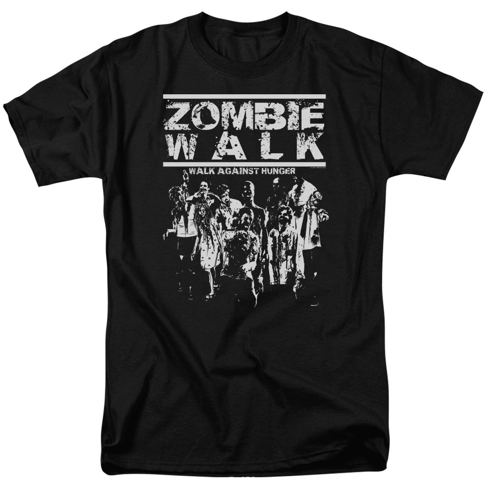 Zombie Walk Mens T Shirt Black Officially Licensed