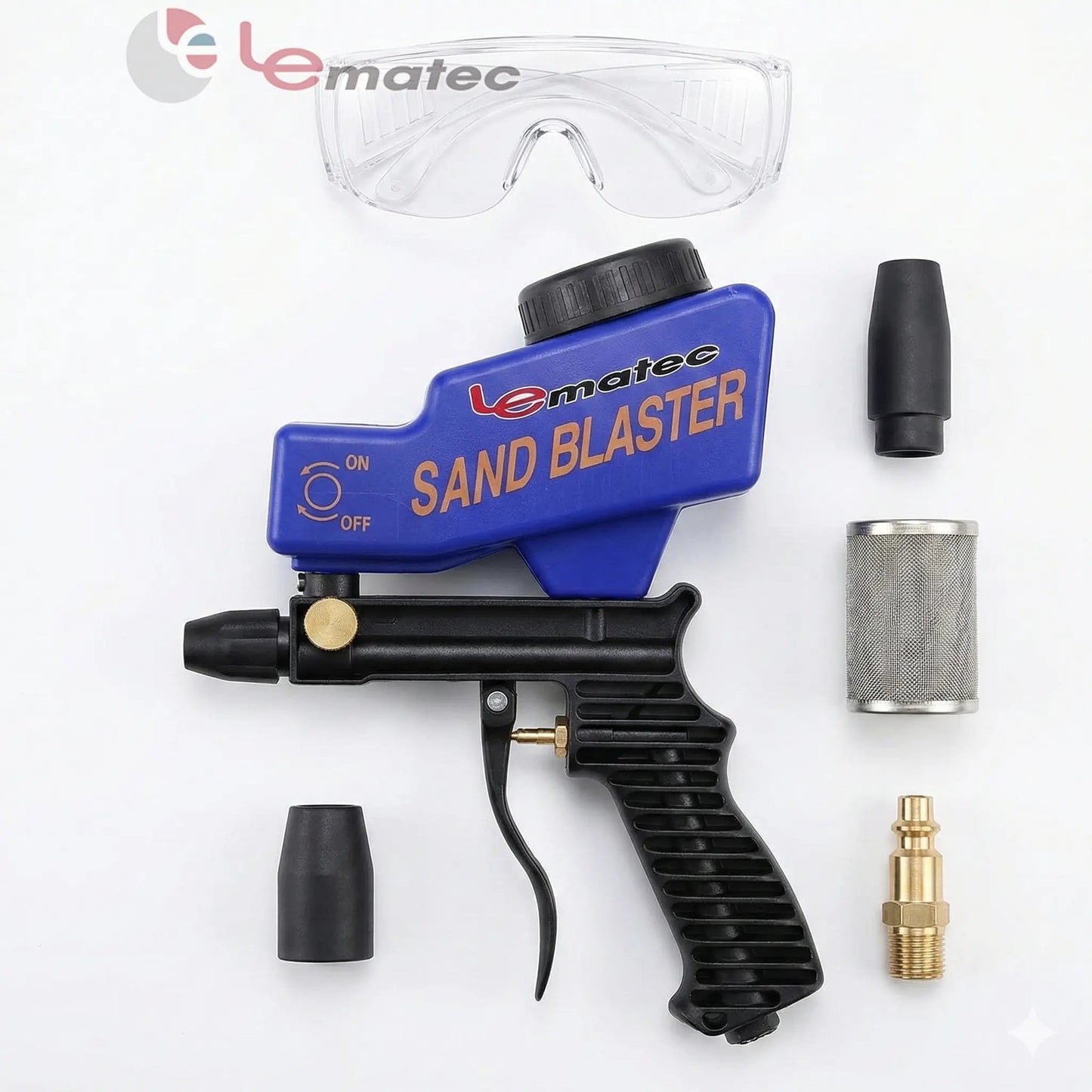 Handheld Sandblaster for Etching & Rust | LE LEMATEC Portable