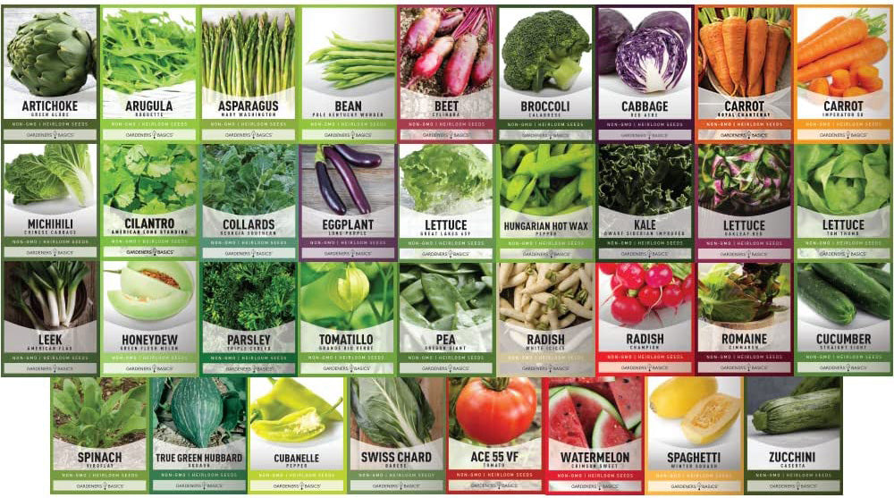 Survival & Wildflower 70-Variety Seed Kit - Heirloom, Non-GMO Seeds for Gardeners