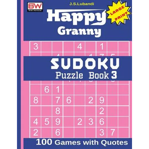 Happy Granny SUDOKU Puzzle Book 3