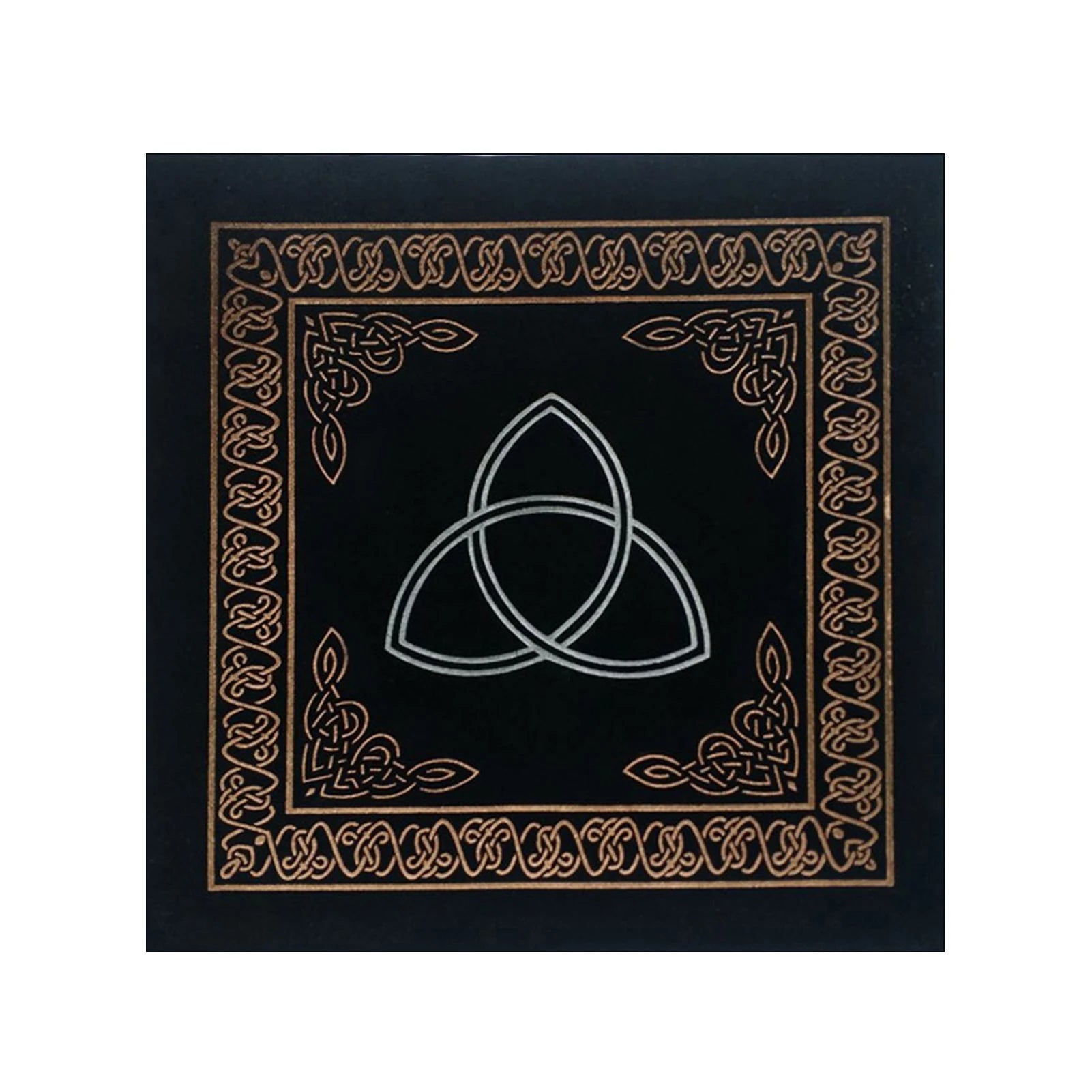 MysticMoon 50x50cm Triple Moon Tarot Cloth – Velvet Witchcraft Altar Pad for Cards, Runes & Rituals - THOOBO!
