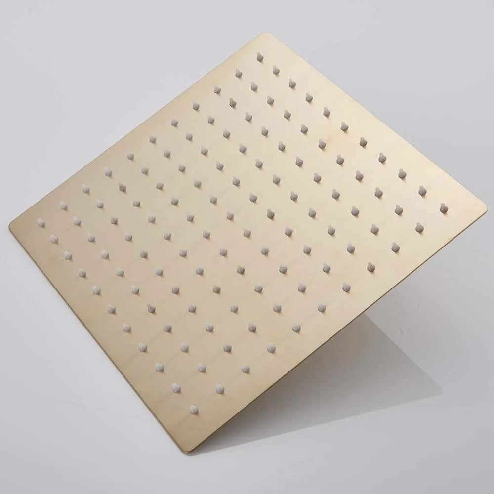 Golden Rain Deluxe – POIQIHY Ultra-Thin Chrome Shower Head 12” of Pure ‘I’m Never Leaving This Bathroom’ Bliss