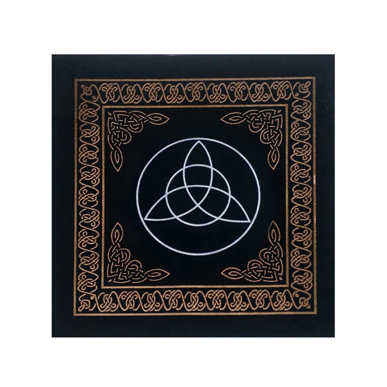 MysticMoon 50x50cm Triple Moon Tarot Cloth – Velvet Witchcraft Altar Pad for Cards, Runes & Rituals - THOOBO!