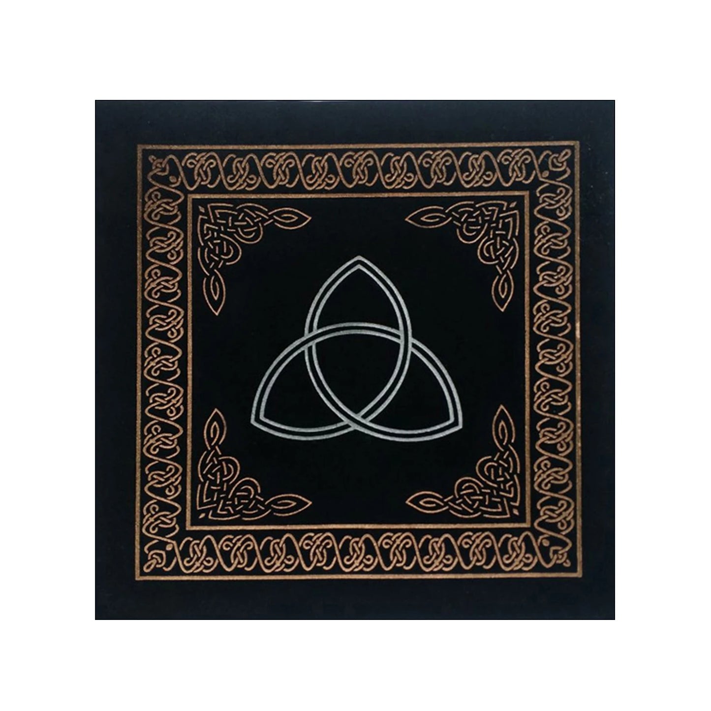 MysticMoon 50x50cm Triple Moon Tarot Cloth – Velvet Witchcraft Altar Pad for Cards, Runes & Rituals - THOOBO!