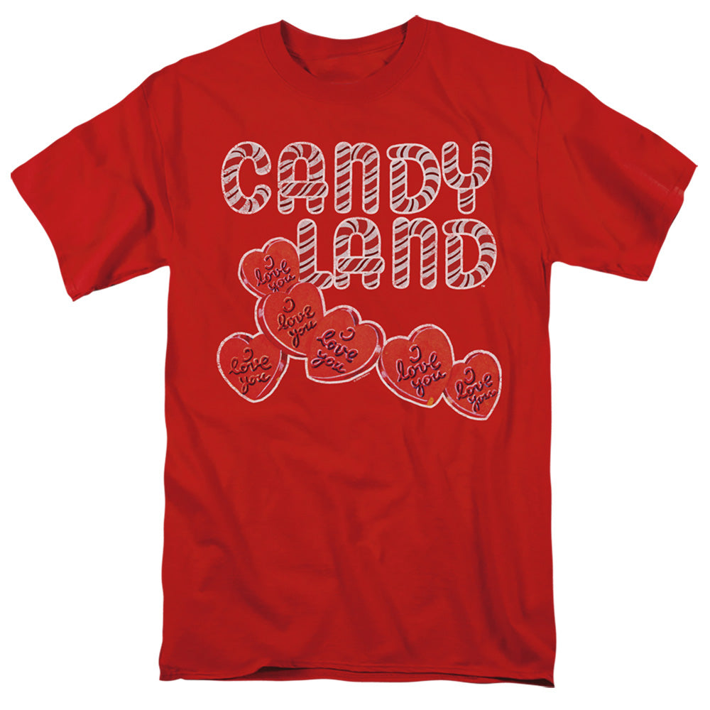 Candy Land I Love You Mens T Shirt Red Officially Licensed