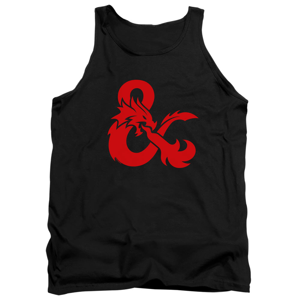 Dungeons And Dragons Ampersand Logo Mens Tank Top Shirt Black Officially Licensed