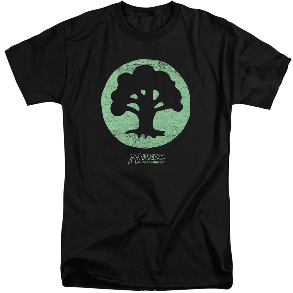 Magic The Gathering Green Symbol Mens Tall T Shirt Black Officially Licensed