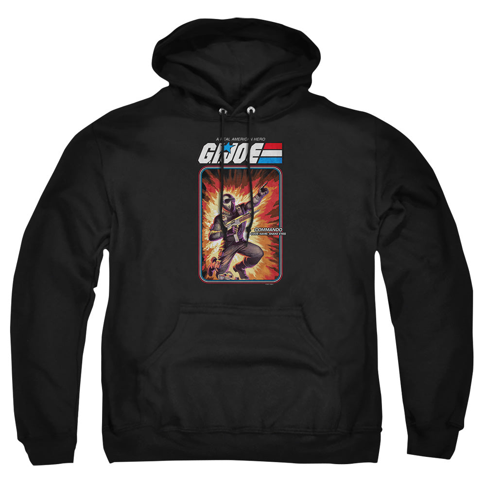 G.I. Joe Snake Eyes Card Mens Hoodie Black