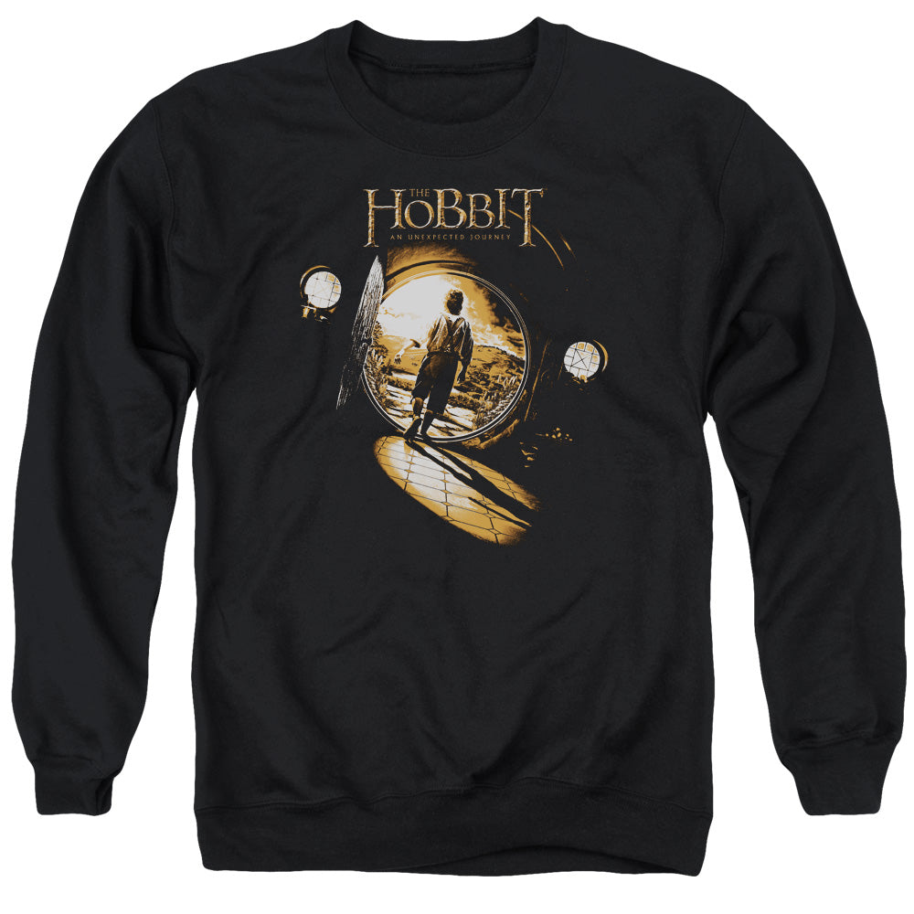 The Hobbit Hobbit Hole Mens Crewneck Sweatshirt Black Officially Licensed