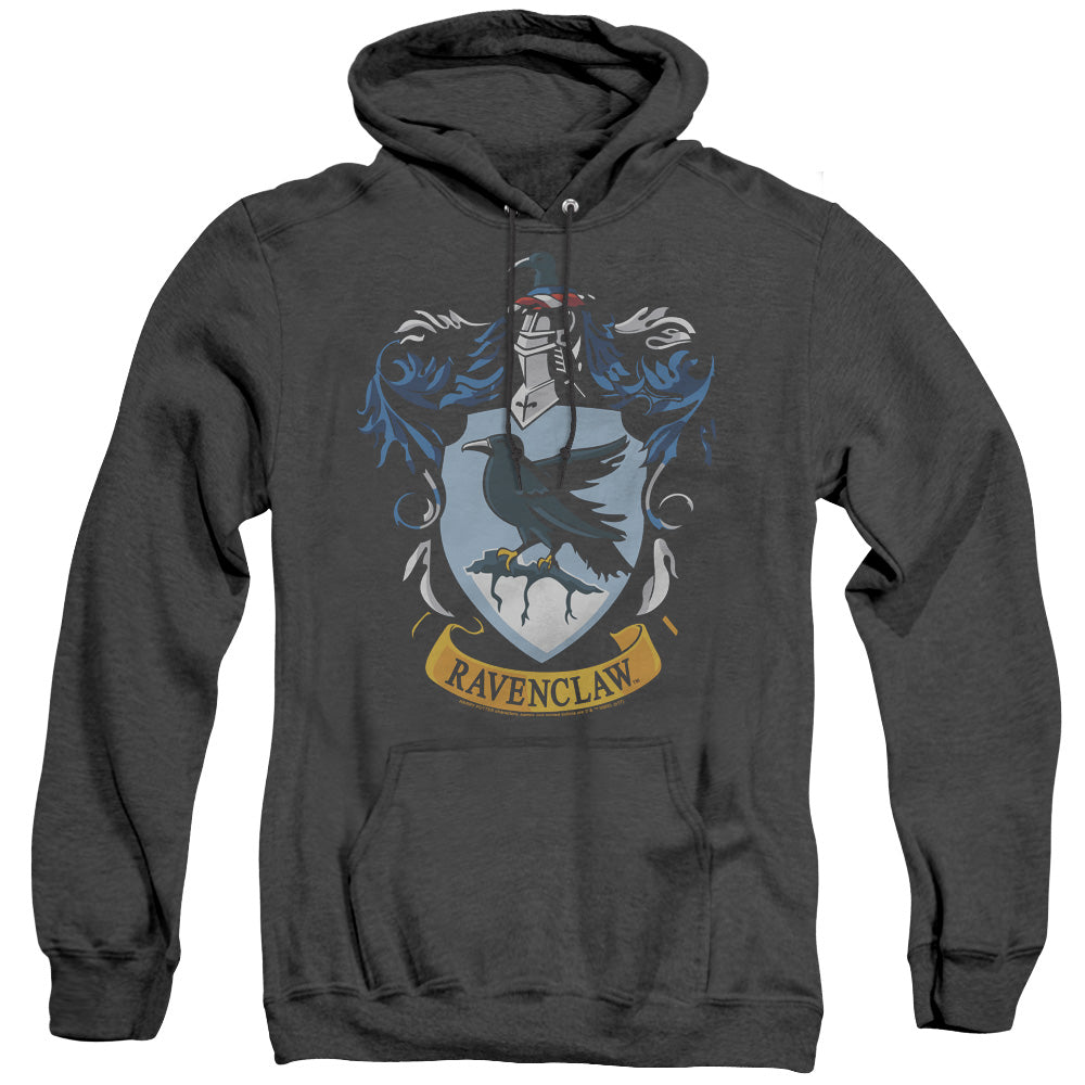 Harry Potter Ravenclaw Crest Mens Heather Hoodie Black Officially Licensed