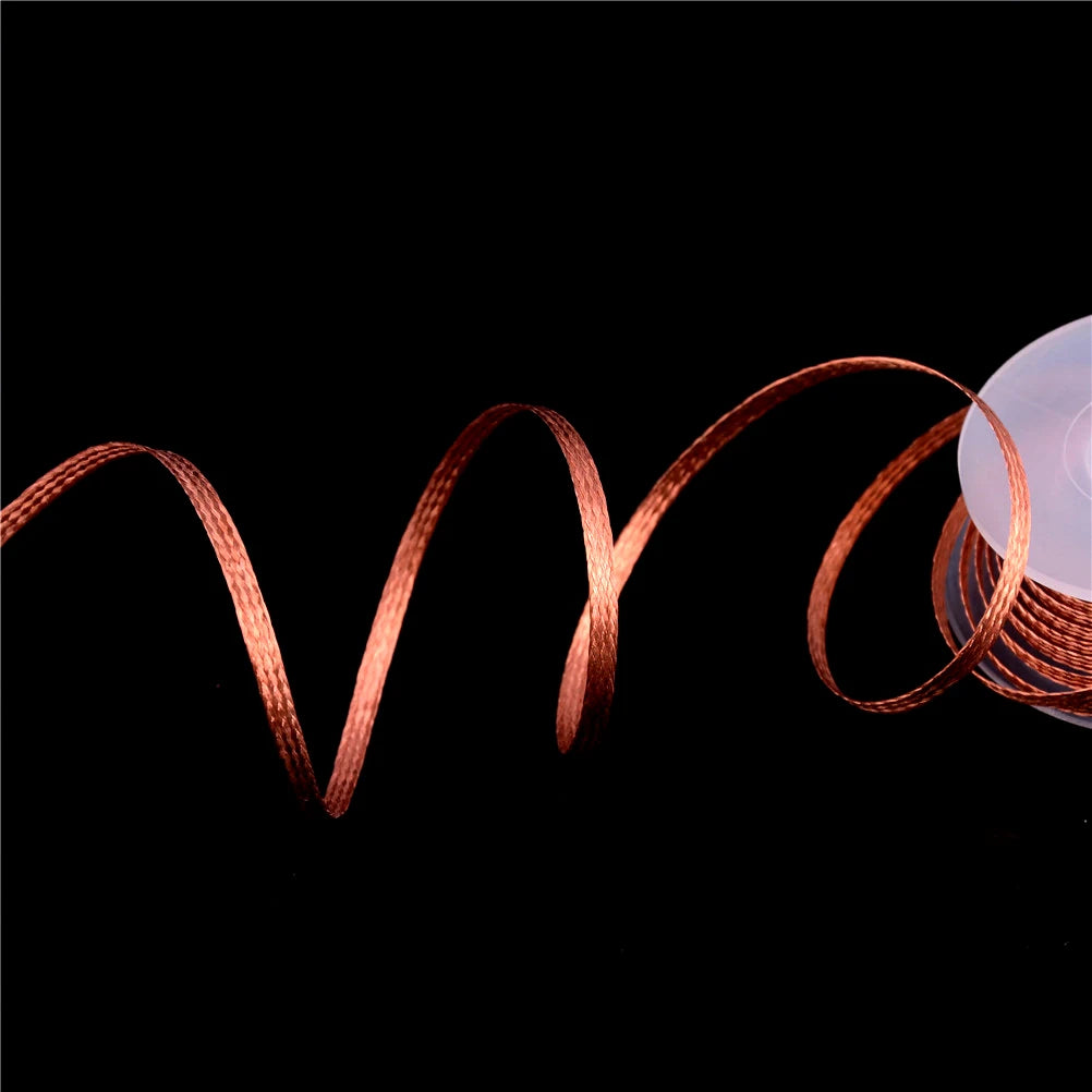 Tin Whisperer – 1PC Precision Desoldering Wick 1.5M (2.0mm / 3.5mm) Copper Solder Remover Wire Repair Tool