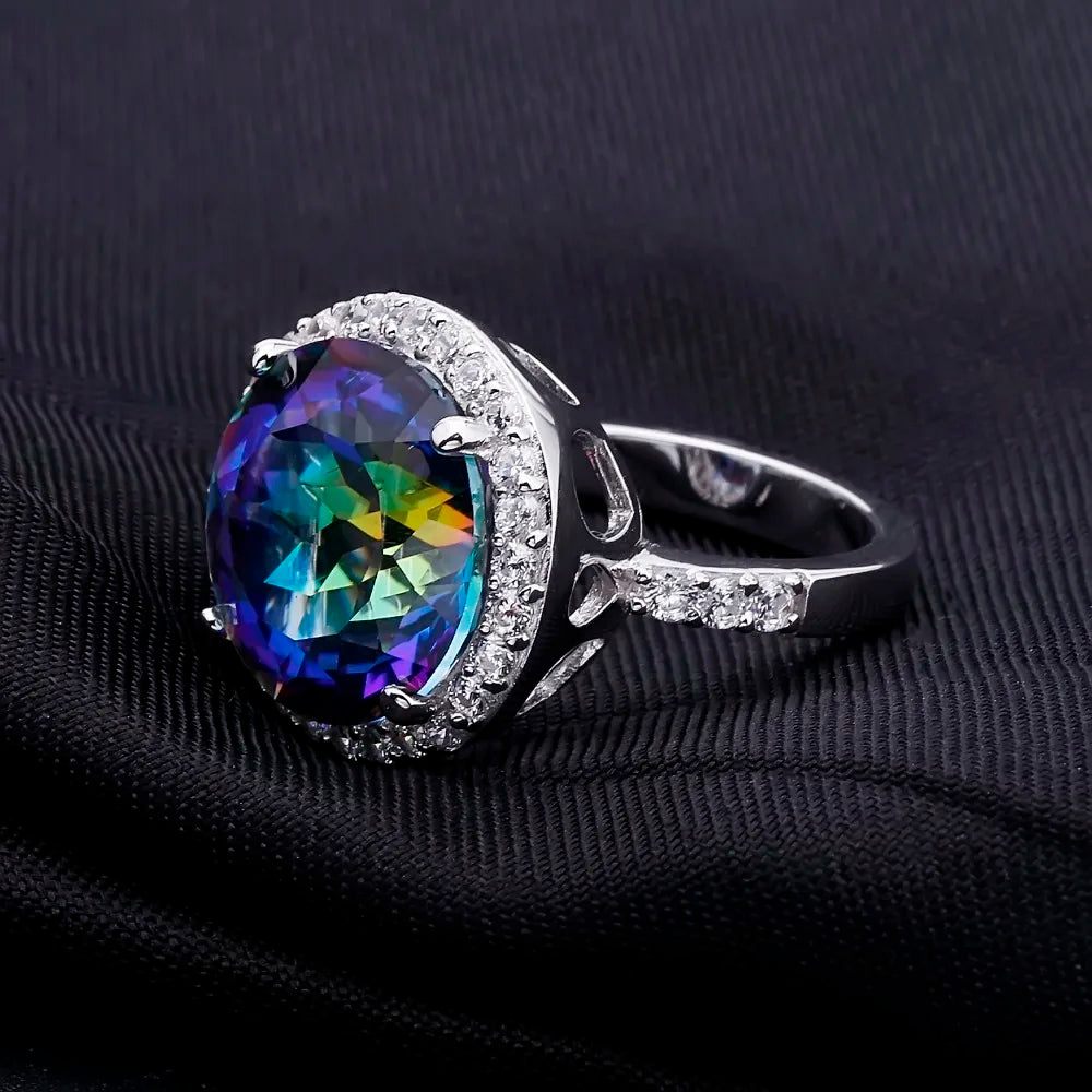 13-Carat Daydream | Gem’s Balle Sterling Silver Mystic Quartz Cocktail Ring