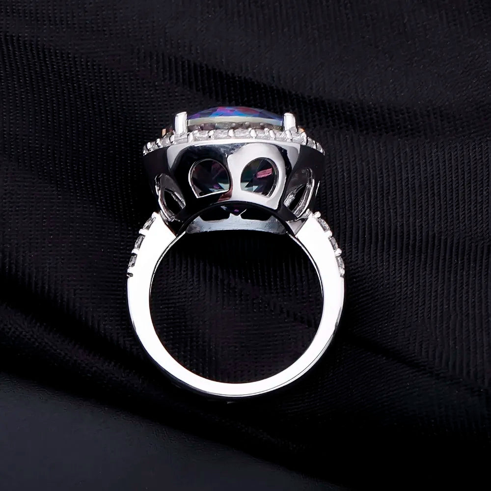 13-Carat Daydream | Gem’s Balle Sterling Silver Mystic Quartz Cocktail Ring