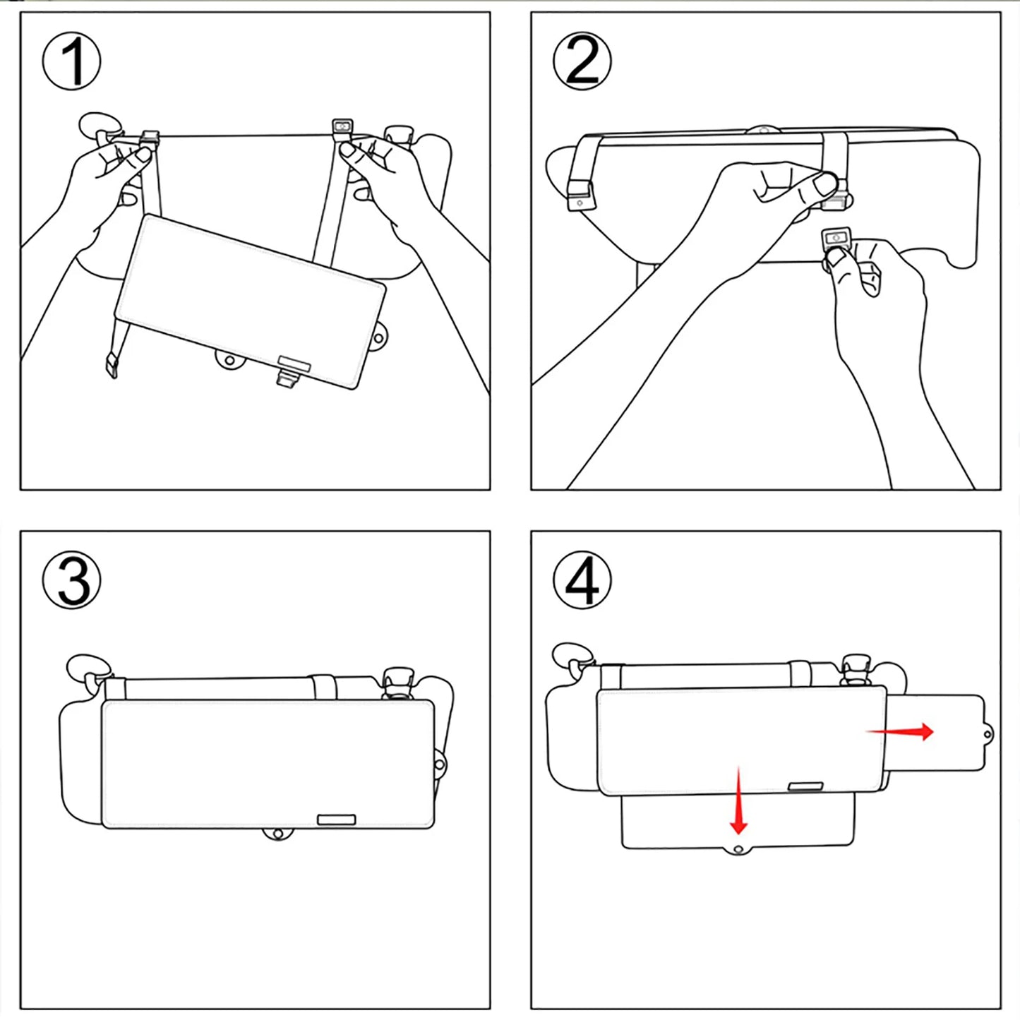 GlareBlocker Pro – Polarized Sun Visor Extender for Cars