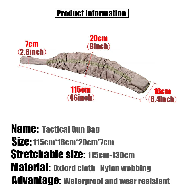 Elasticity Rifle Knit Tactical Gun Sock Polyester Silicone Treated Rifle Protector Shotgun Cover Case Storage Sleeve