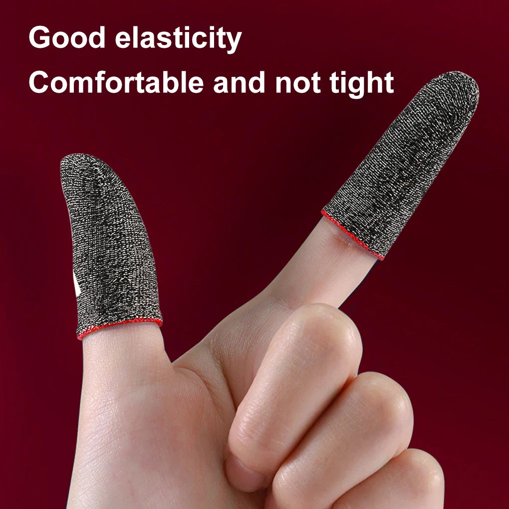 10pcs Mobile Game Fingertip Gloves For PUBG Gamer Sweatproof Anti-slip Touch Screen Finger Sleeve Breathable Gaming Finger Cover