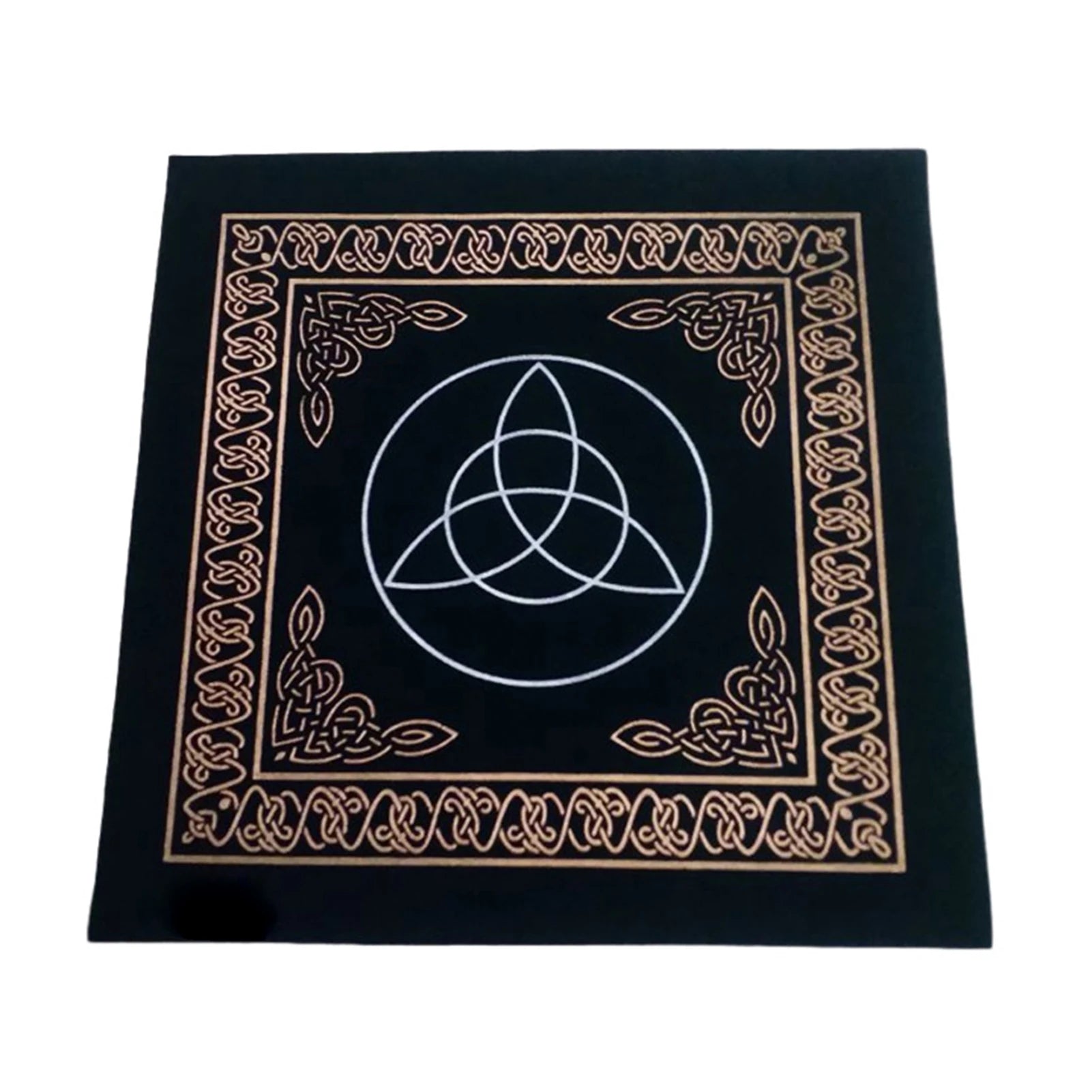 MysticMoon 50x50cm Triple Moon Tarot Cloth – Velvet Witchcraft Altar Pad for Cards, Runes & Rituals - THOOBO!