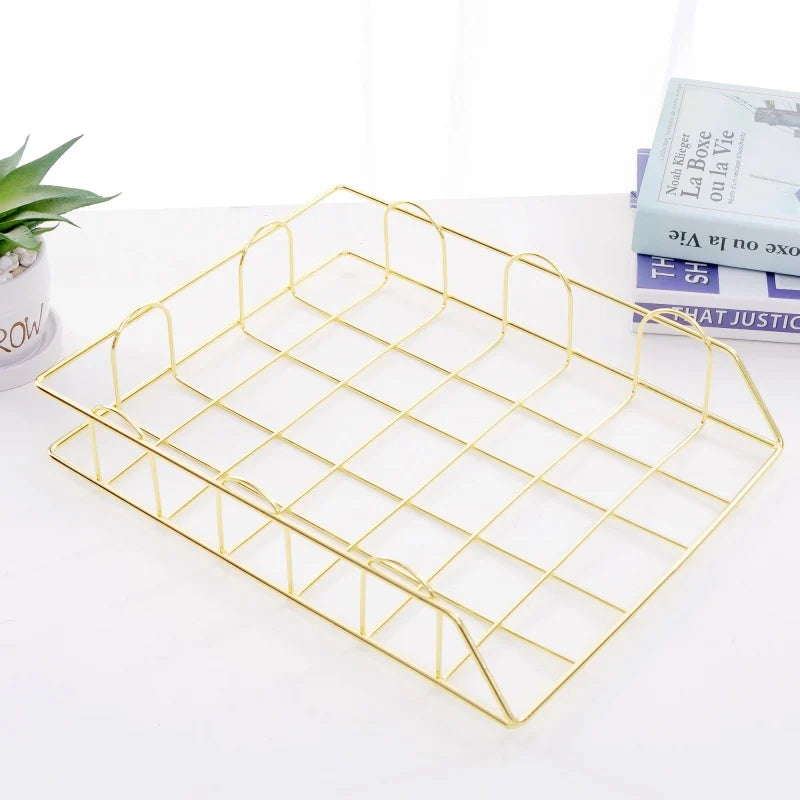 Wall Newspaper Magazine Racks Nordic Metal Iron Wall Hanging Holder Book Shelf Storage Organizer DIY Home Storage Decoration - THOOBO!