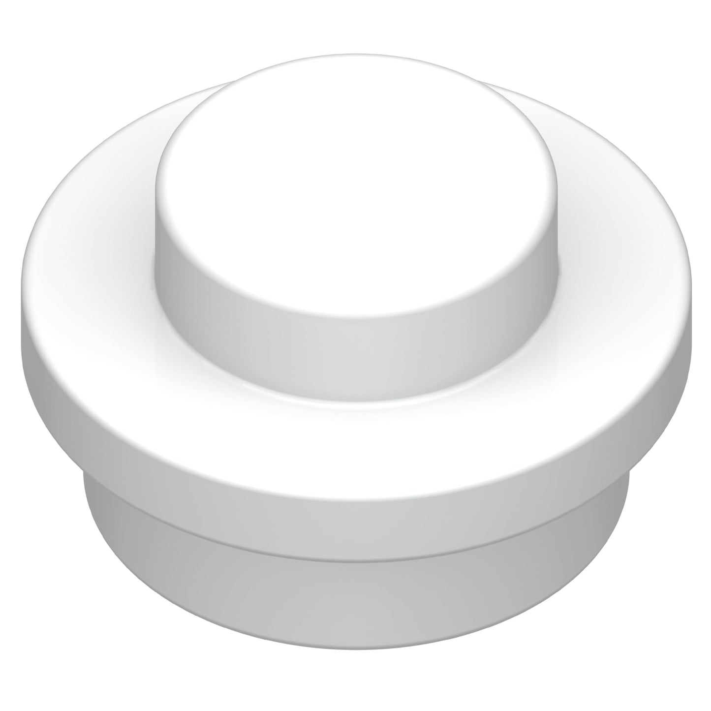 White 4073 1x1 Round Plate Brick – Choose Quantity – LEGO® Compatible Bulk Lot