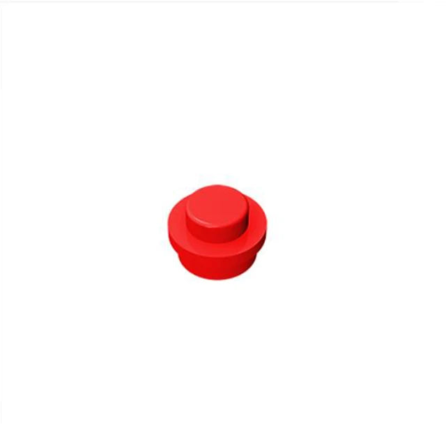 Red 4073 1x1 Round Plate Brick – Choose Quantity – LEGO® Compatible Bulk Lot