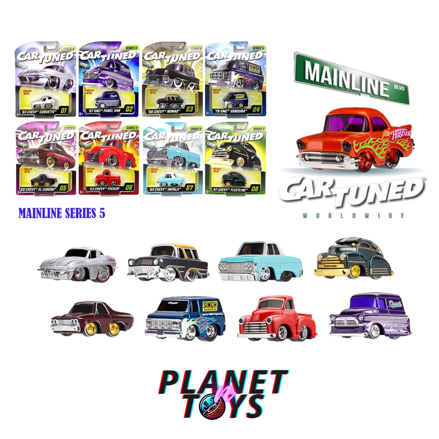 CarTuned 1:64 Mainline Assortment of Styles