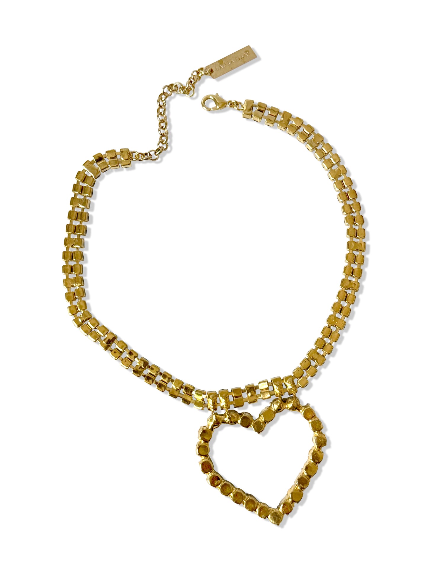 Lulu Pink Heart Necklace
