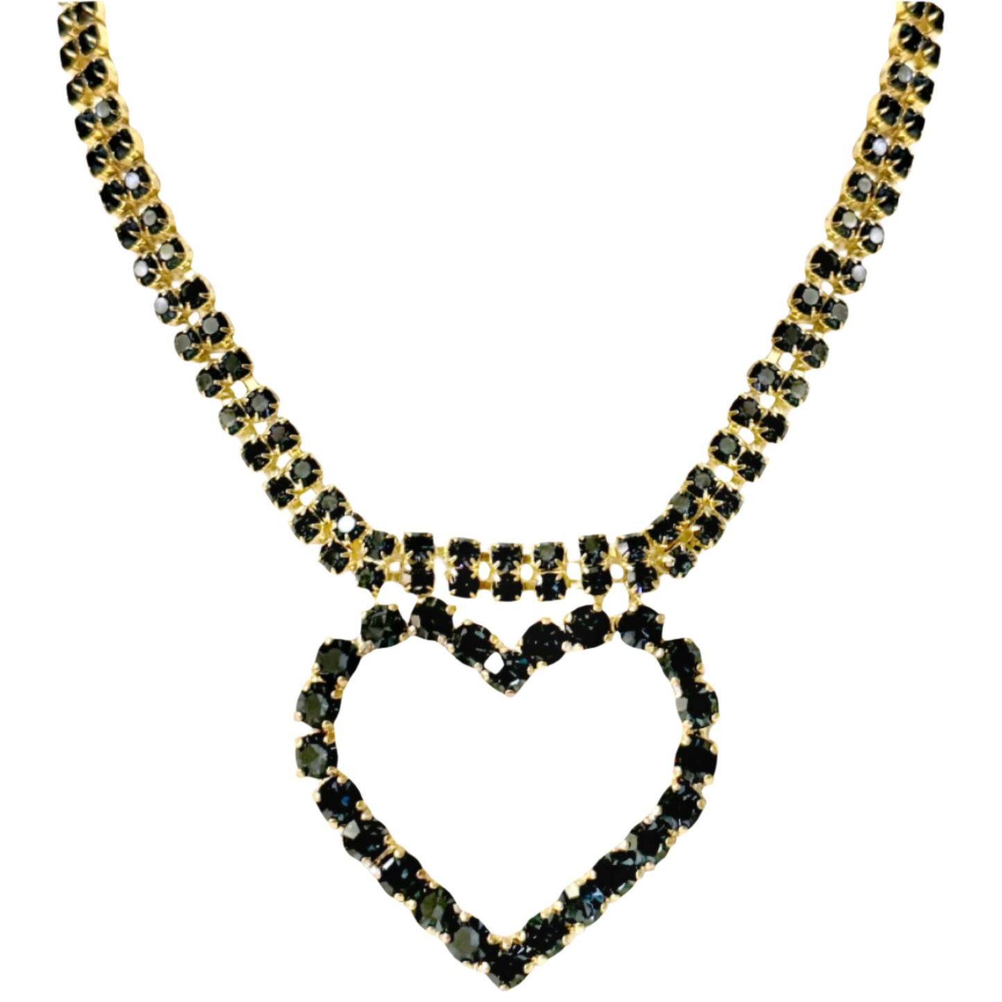 Lulu Blue Heart Necklace