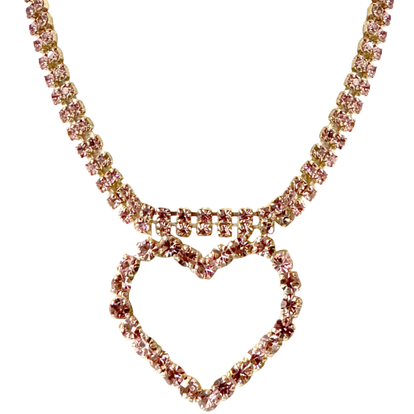 Lulu Pink Heart Necklace
