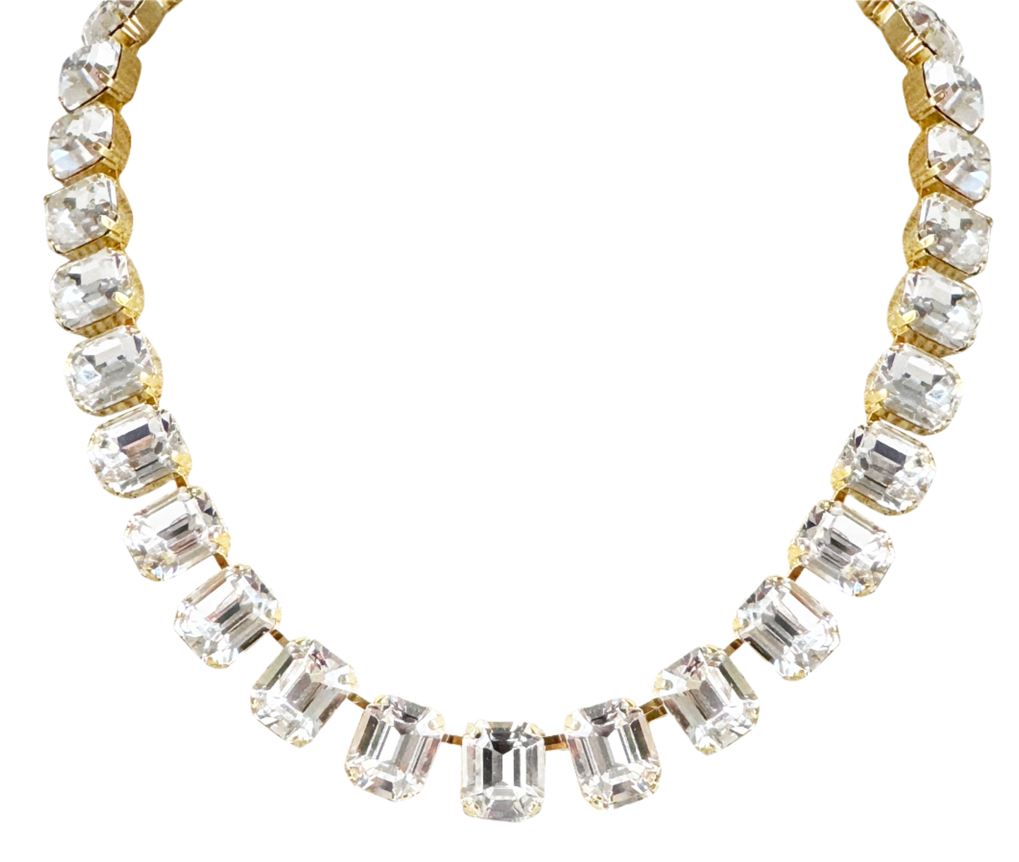 Cara Crystal Square Cut Necklace (Pre-Order)