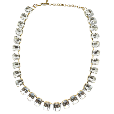 Cara Crystal Square Cut Necklace (Pre-Order)