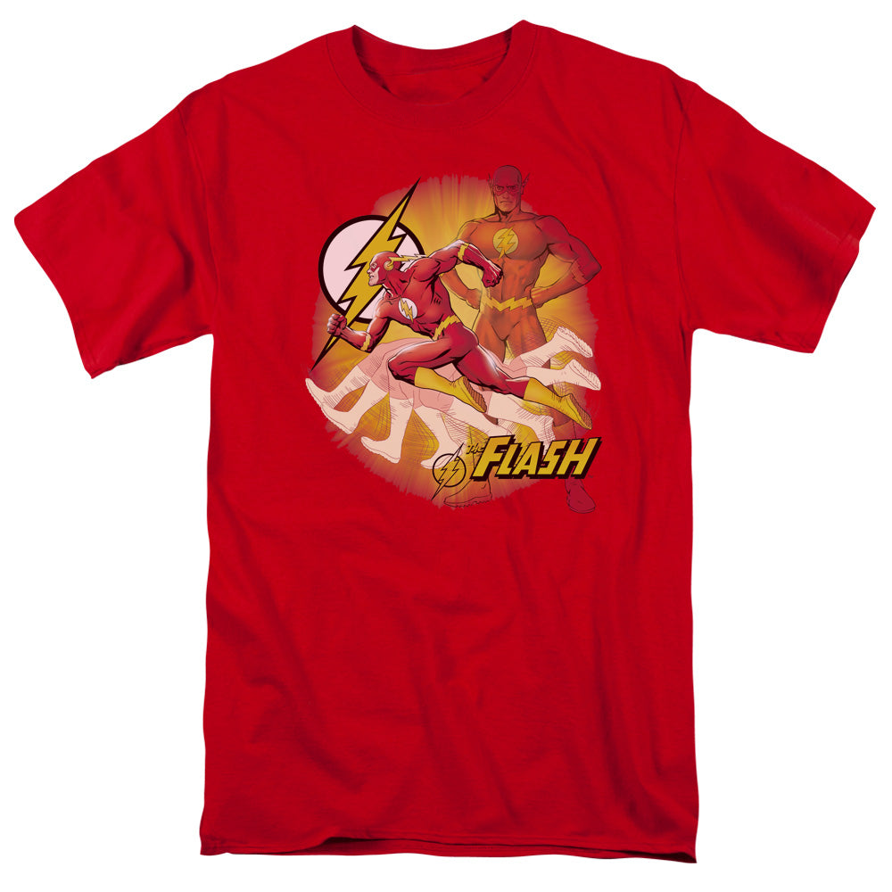 The Flash Lightning Fast Mens T Shirt Red Officially Licensed