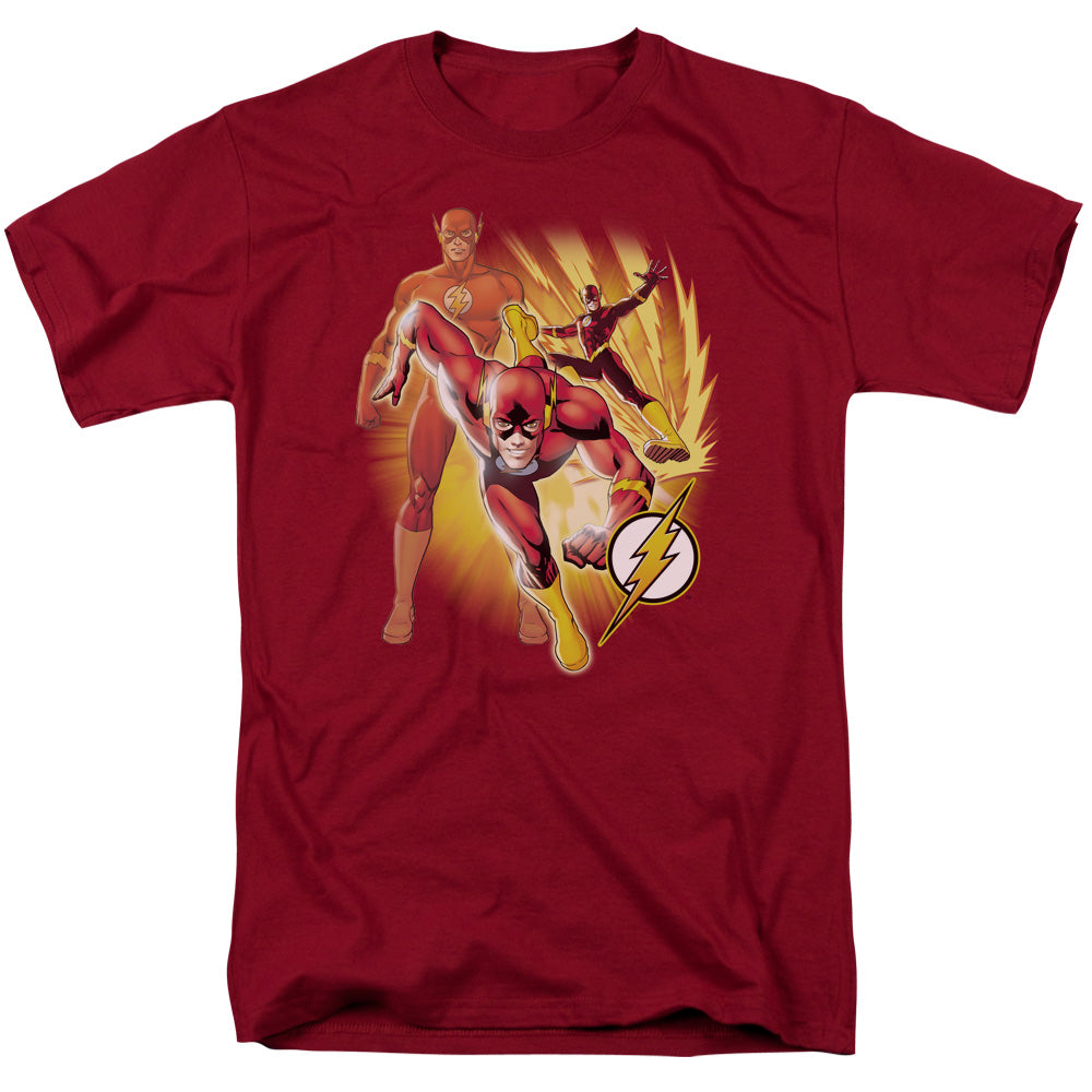 The Flash Collage Mens T Shirt Cardinal Officially Licensed