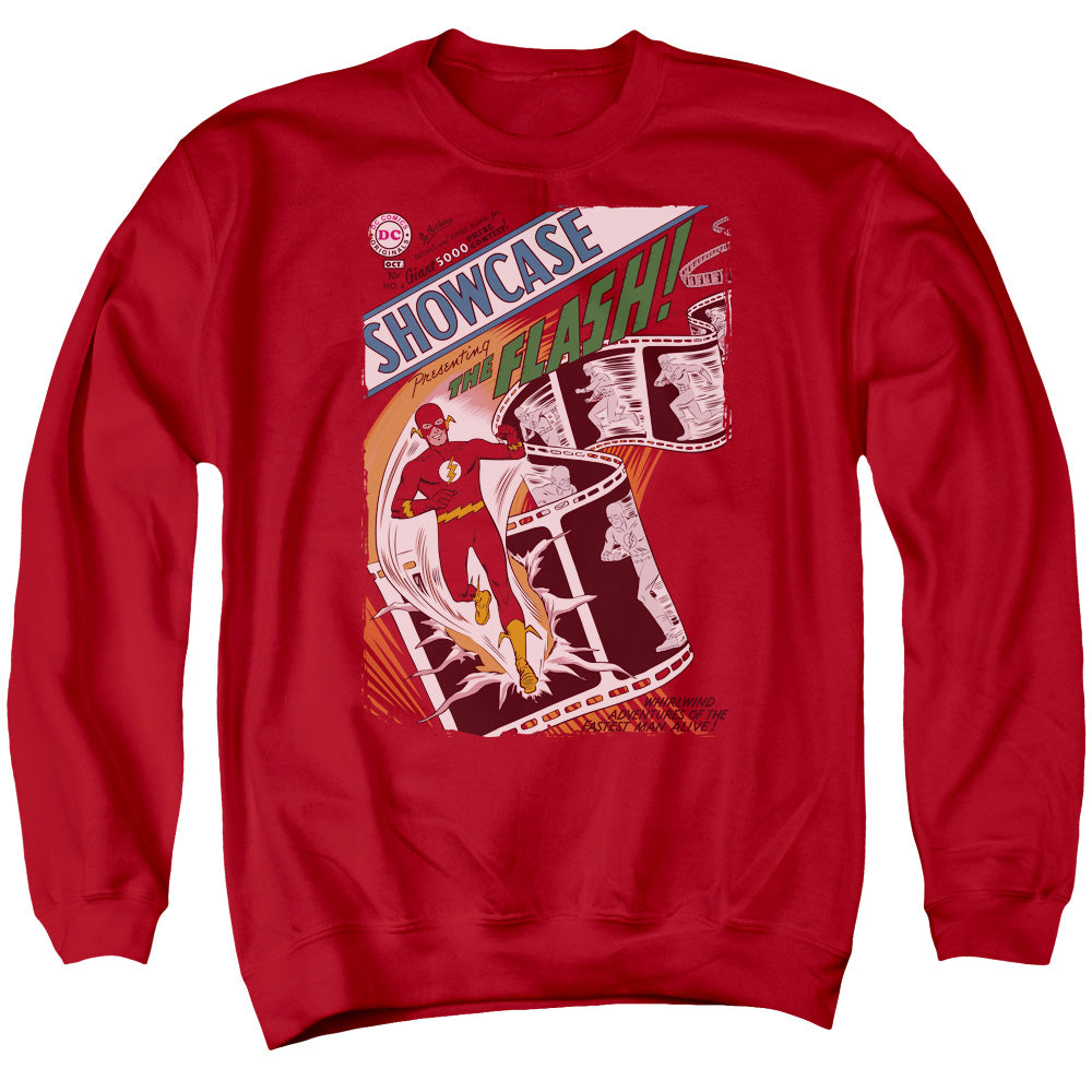 Justice League Showcase #4 Cover Mens Crewneck Sweatshirt Red Officially Licensed