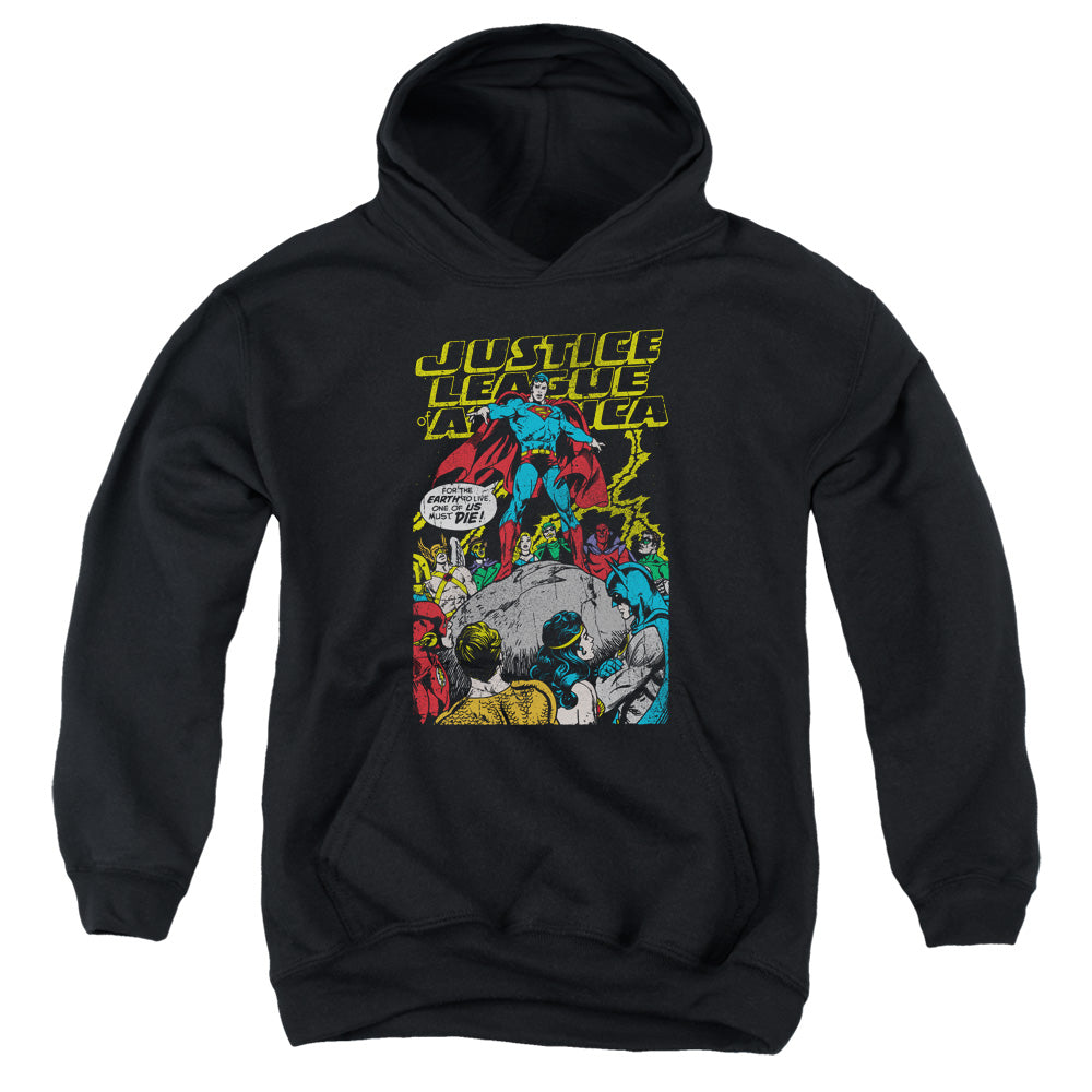 Justice League Ultimate Scarifice Kids Youth Hoodie Black Officially Licensed