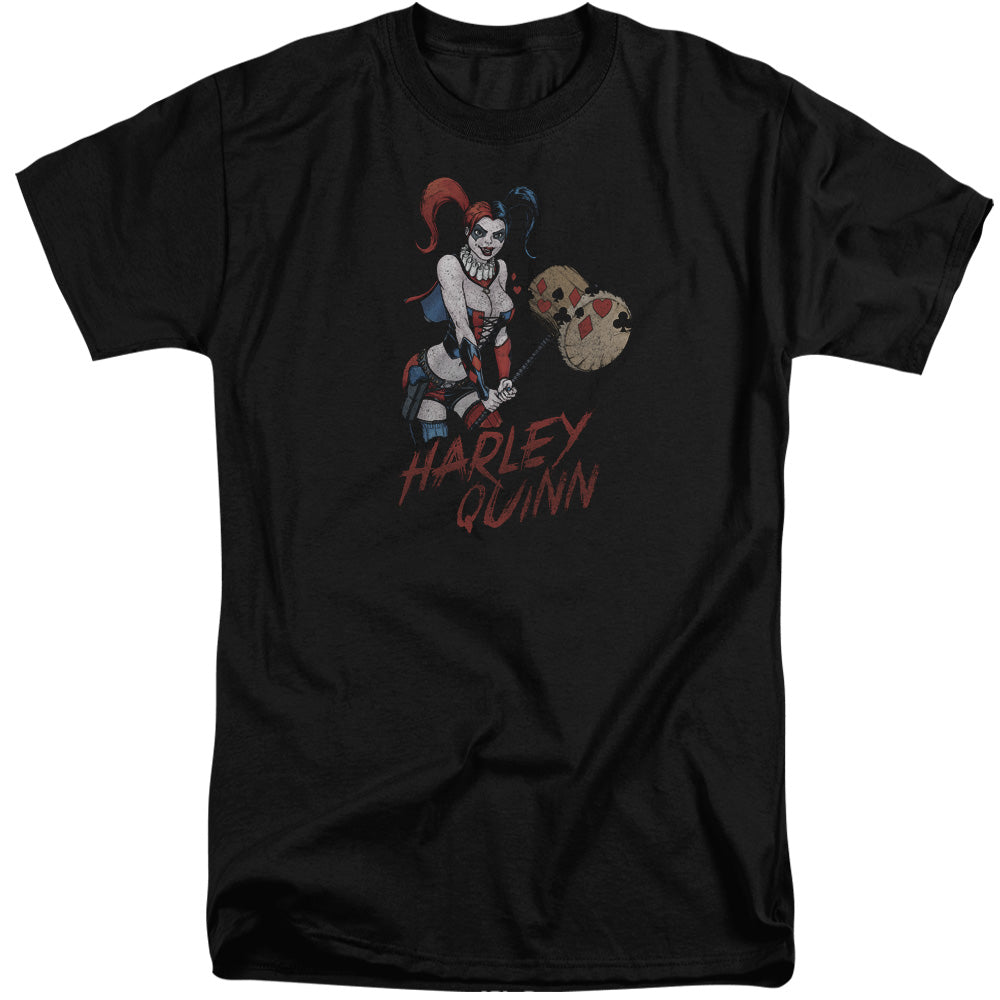 Justice League Harley Hammer Mens Tall T Shirt Black Officially Licensed