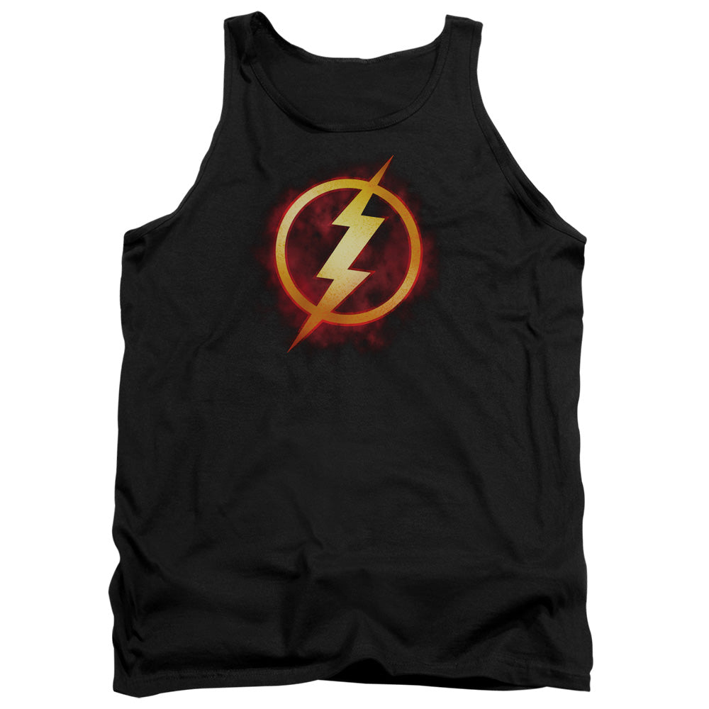 Justice League Flash Title Mens Tank Top Shirt Black Officially Licensed