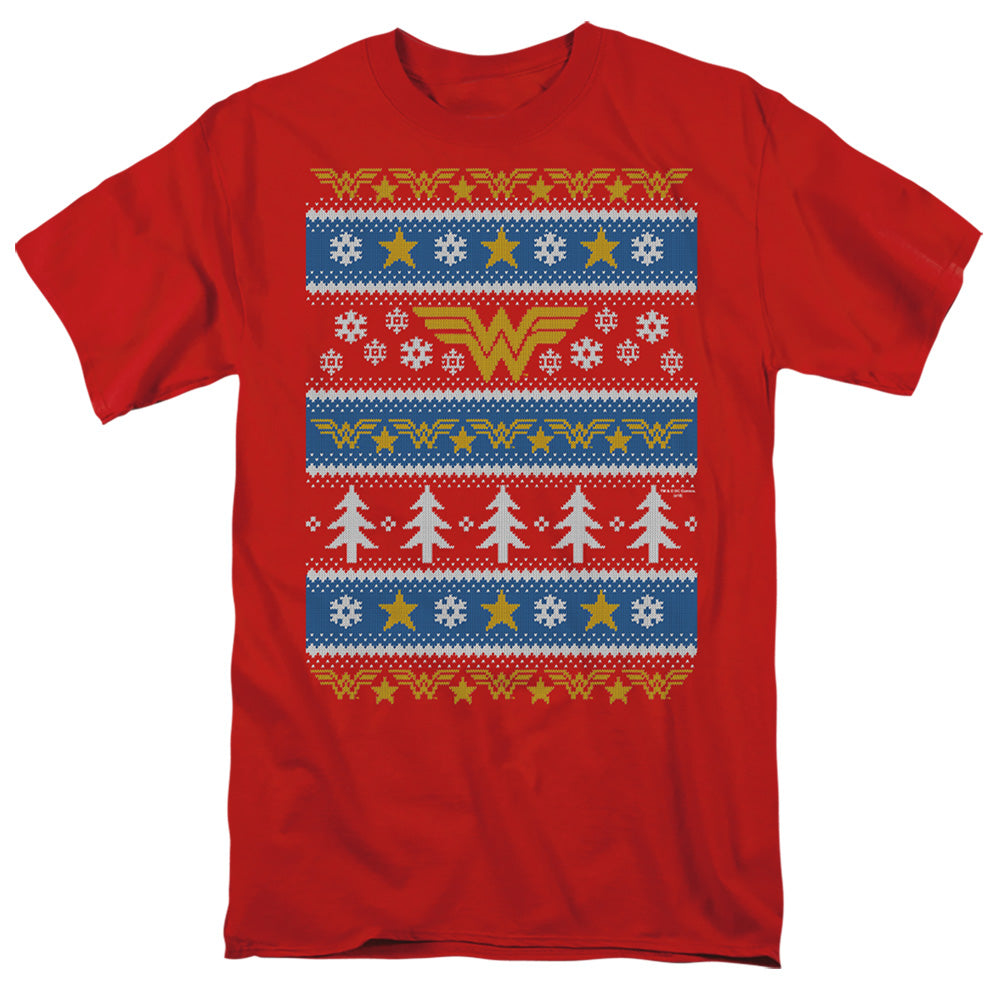 Dc Wonder Woman Wonder Woman Christmas Sweater 
 
 Mens T Shirt Red Officially Licensed