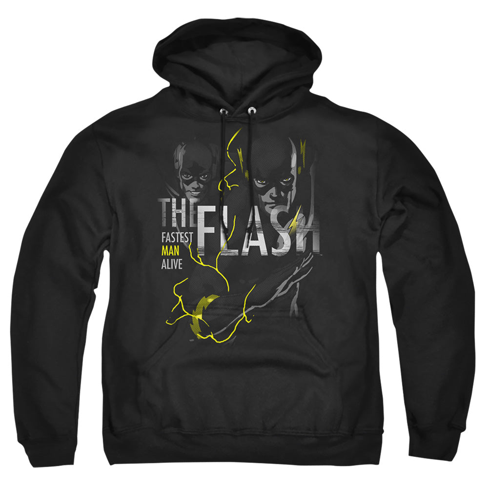 Dc Flash Bold Flash Mens Hoodie Black Officially Licensed
