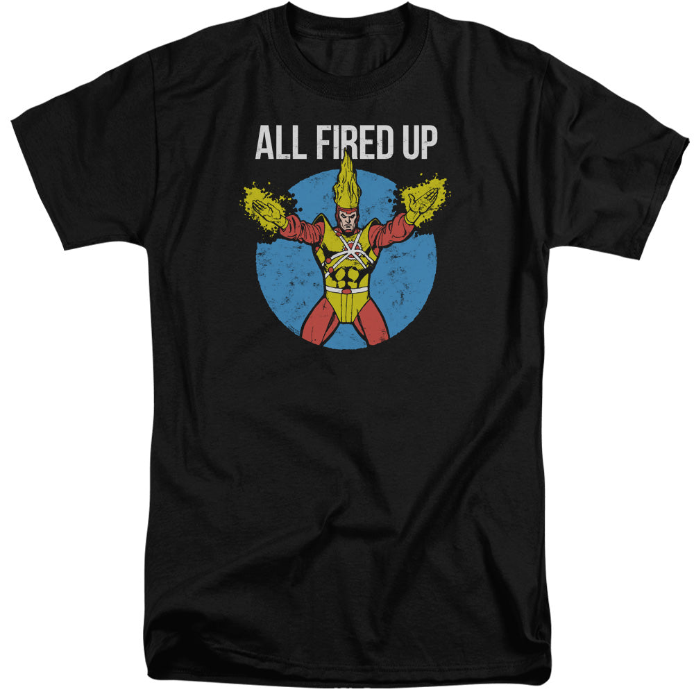 Justice League Of America Firestorms Party Mens Tall T Shirt Black Officially Licensed