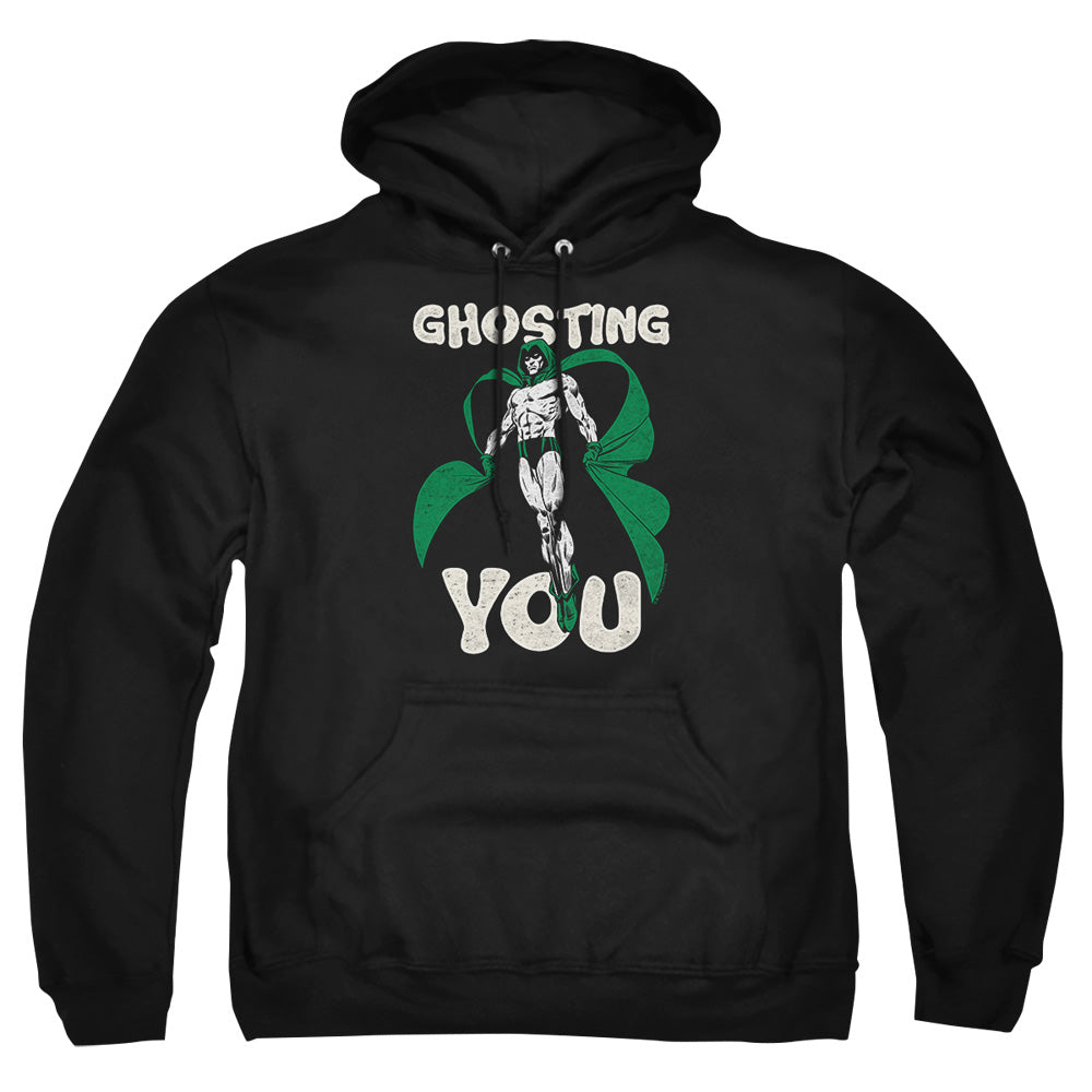 Justice League Of America Ghosting Mens Hoodie Black Officially Licensed