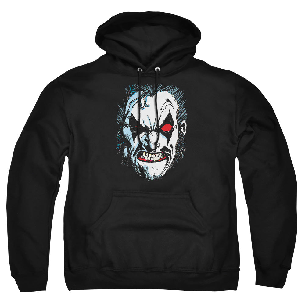 Justice League Of America In Lo Face Mens Hoodie Black Officially Licensed